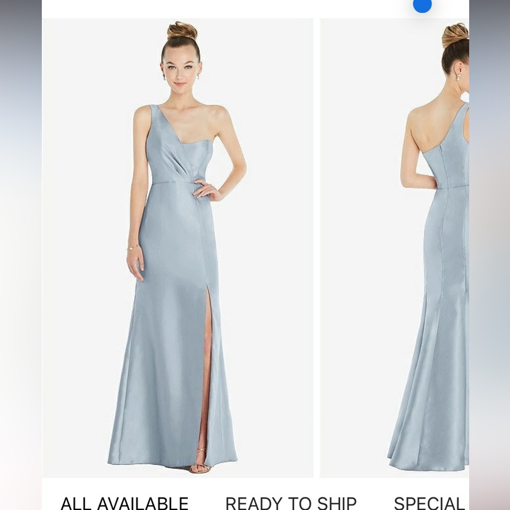 Alfred Sung Sleeveless Sateen Gown